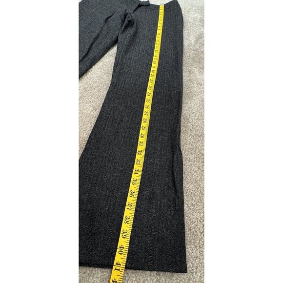 Anna Thomas Italy Pants Gray Wool Blend Stretch Fit Tapered Leg Women’s Size 10 - Picture 7 of 9